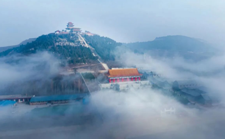 山东省肥城东里村孔子与晒书城遗址